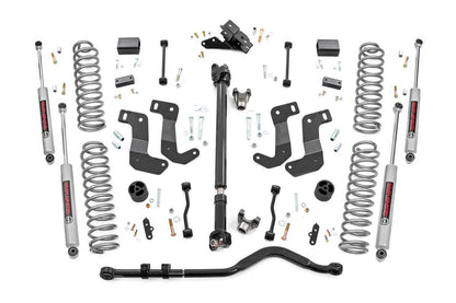 Fits Jeep Wrangler JL 4WD (2018-2023) 3.5 Inch Lift Kit; C/A Drop; FR D/S; 62730