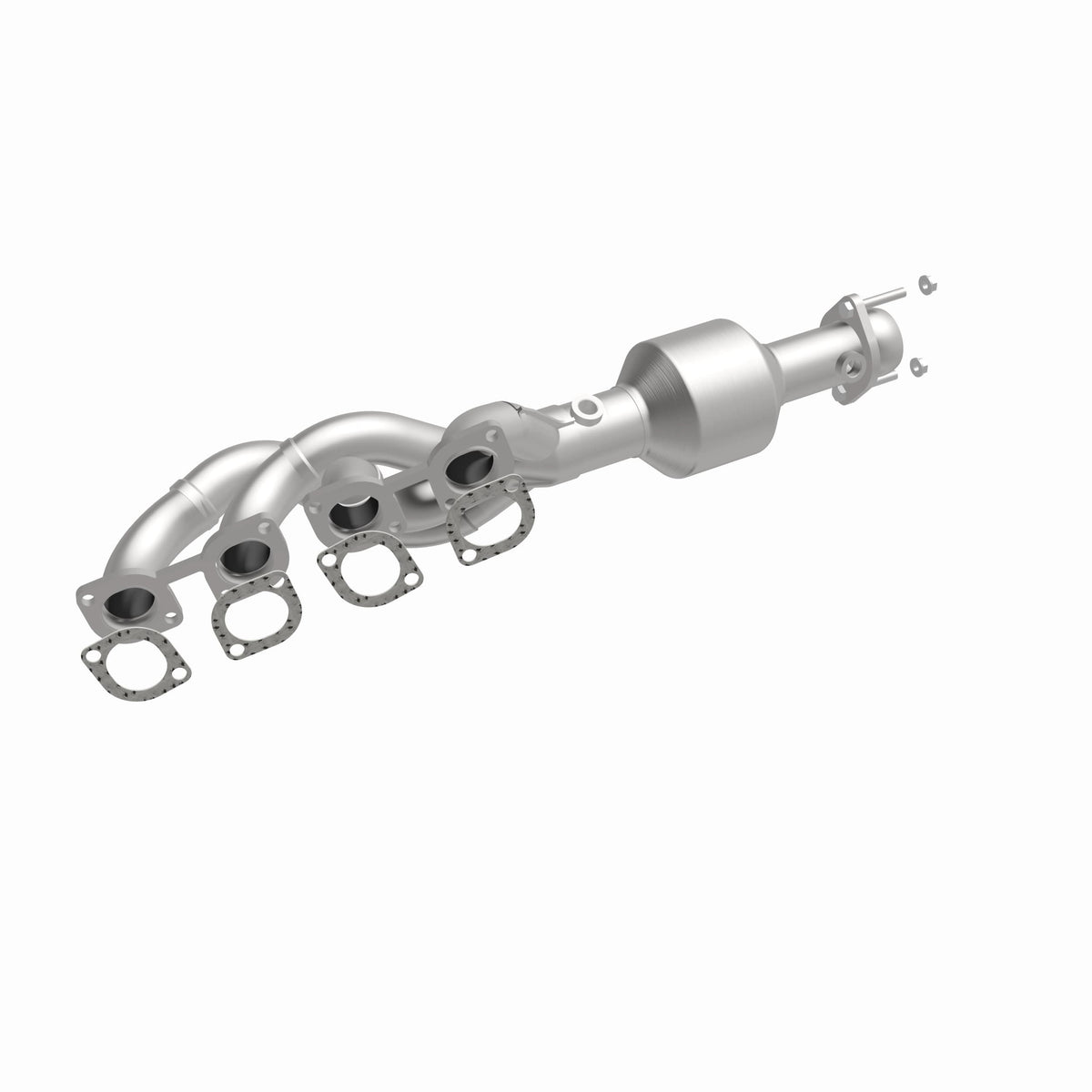 Catalytic Converter with Integrated Exhaust Manifold for HM Grade Federal / EPA Compliant Direct-Fit Manifold Catalytic