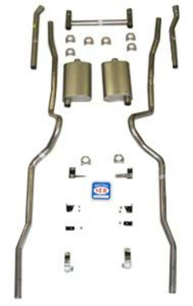 Fits 1955 - 1957 Chevrolet Full Size  Exhaust System 63033