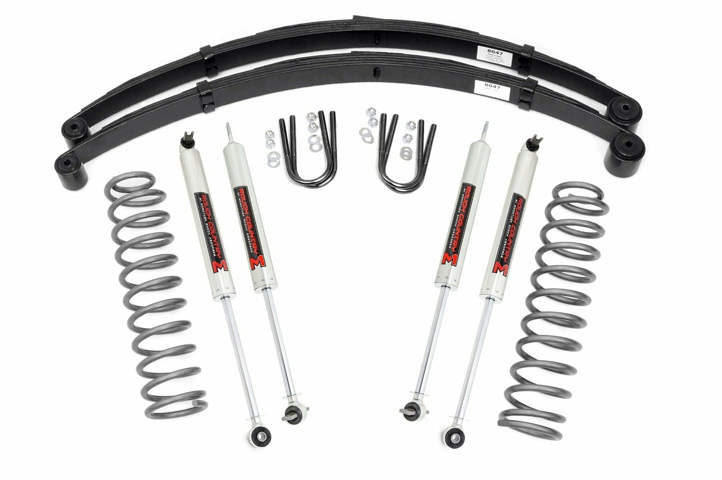 Fits Jeep Cherokee XJ 2WD/4WD (1984-2001) 3 Inch Lift Kit; RR Springs; M1; 63040