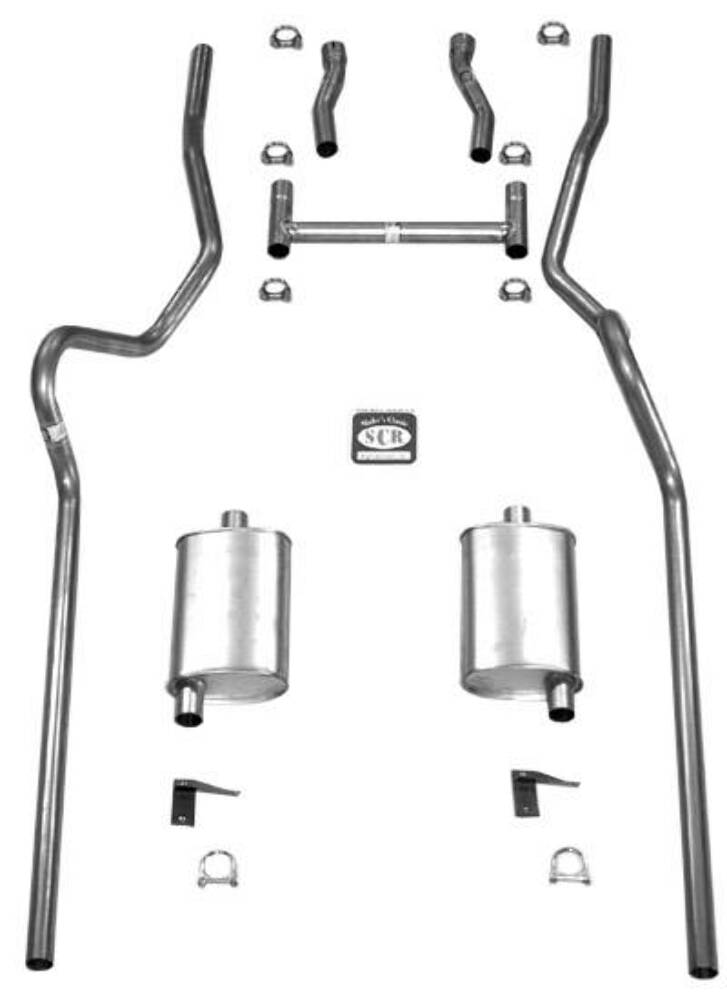 Fits 1955 - 1957 Chevrolet Full Size  Exhaust System 63071