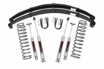 Fits Jeep Cherokee XJ 2WD/4WD (1984-2001) 3 Inch Lift Kit; RR Springs; 630N2