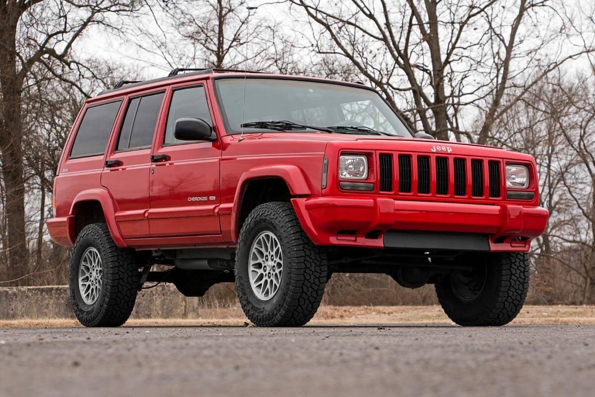Fits Jeep Cherokee XJ (84-01) 3 Inch Lift Kit; Series II; RR Springs; V2; 630X70