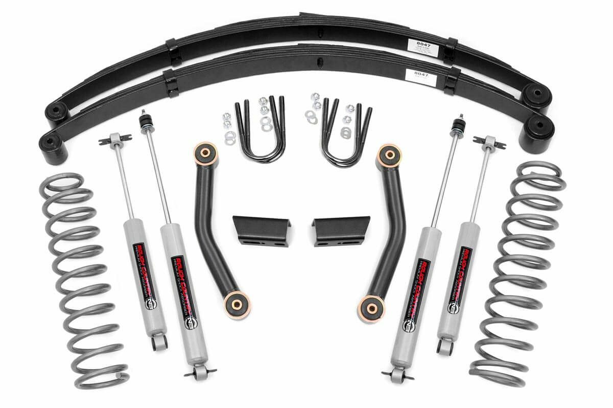 Fits Jeep Cherokee XJ 2&4WD (84-01) 3" Lift Kit; Series II; RR Springs; 630XN2