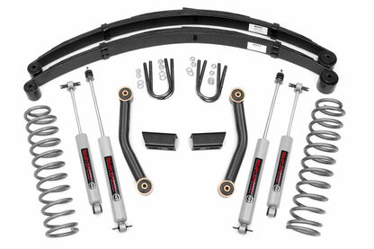 Fits Jeep Cherokee XJ 2&4WD (84-01) 3" Lift Kit; Series II; RR Springs; 630XN2