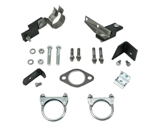 Fits 1956 Chevrolet Full Size 8 cyl. Single Exhaust Clamp And Hanger Kit 64004