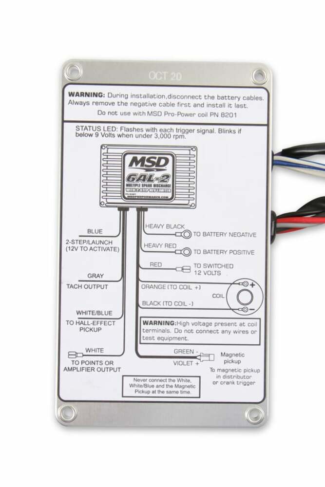 MSD 64213 6AL-2 Ignition Box Digital w/ Built-In 2 Step SBC BBC SBF Chevy Ford