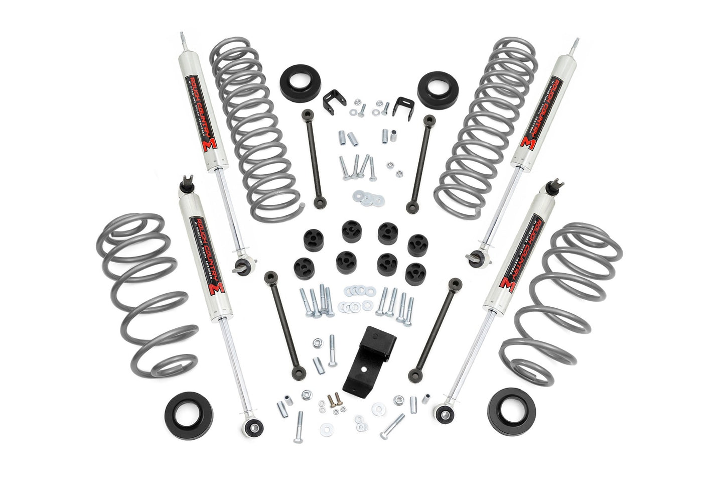 Rough Country 3.25 Inch Lift Kit - 6 Cyl - M1 - Jeep Wrangler TJ (03-06)/Wrangler Unlimited (04-06) - 64440