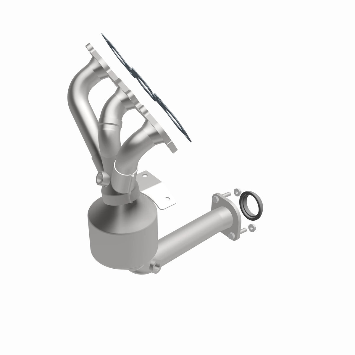 Catalytic Converter with Integrated Exhaust Manifold for HM Grade Federal / EPA Compliant Direct-Fit Manifold Catalytic