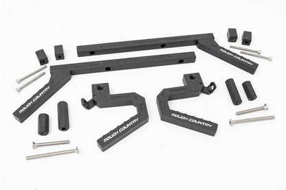 Fits Jeep Wrangler JK (07-18) Grab Handles; Alum; FR & RR; 6509