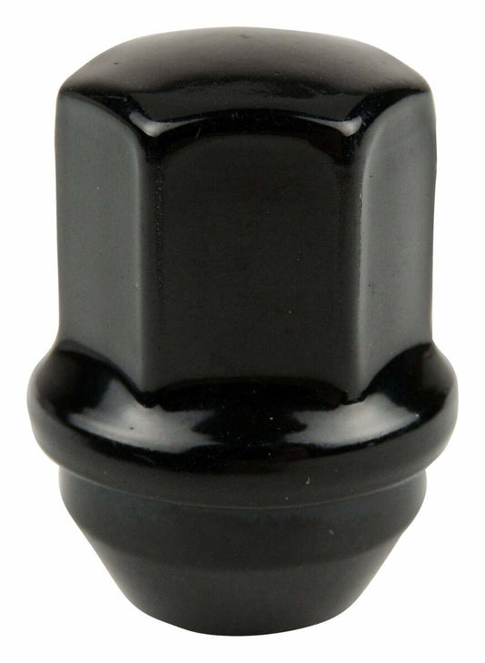 Black S/S Lug Nut for Jeep 2018+ Wrangler, 2011+ Grand Cherokee-6509422BL-CRN