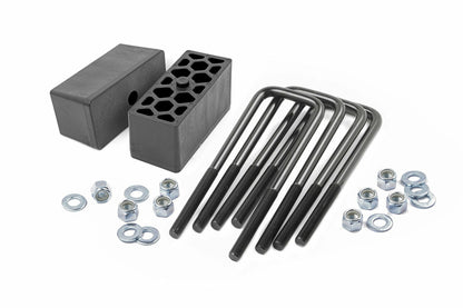 Fits Chevy/GMC 1500 Truck 2WD/4WD 2.5 Inch Block & U-Bolt Kit; 6521