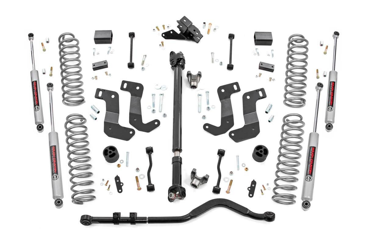 Fits Jeep Wrangler Unlimited 4WD (18-23) 3.5" lift Kit; C/A Drop; FR D/S; 65431
