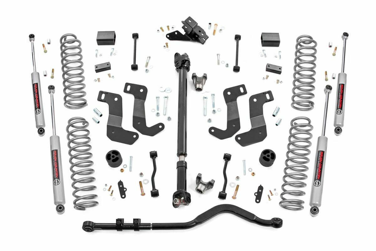 Fits Jeep Wrangler Unlimited 4WD (18-23) 3.5" lift Kit; C/A Drop; FR D/S; 65431