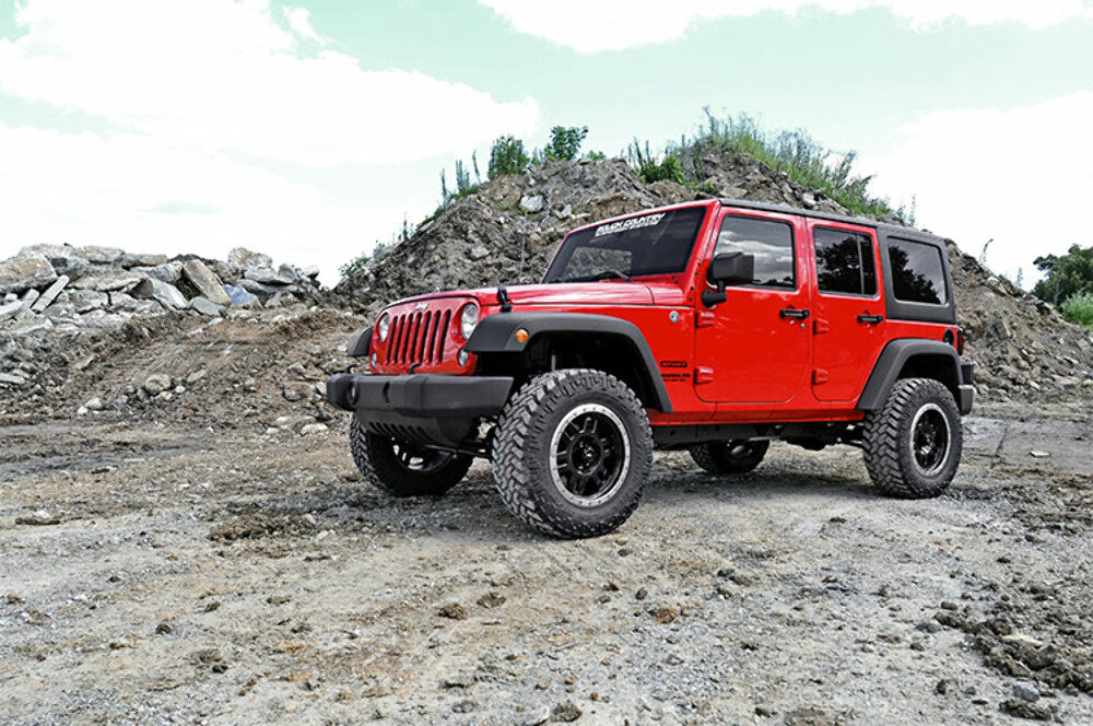 Fits Jeep Wrangler JK (2007-2018) 2.5" Lift Kit; Spacers; 656