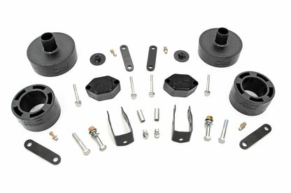 Fits Jeep Wrangler JK (2007-2018) 2.5" Lift Kit; Spacers; 656