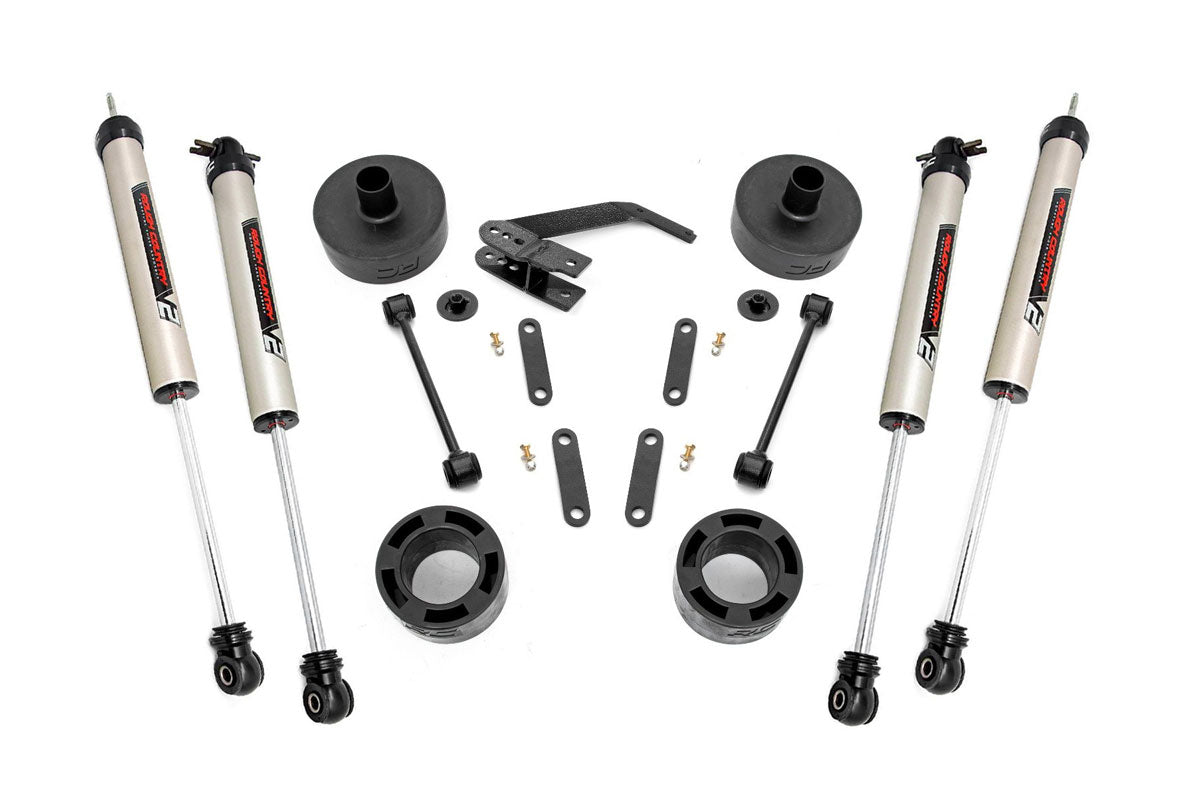 Fits Jeep Wrangler JK (07-18) 2.5" Lift Kit; Spacers; V2; 65770