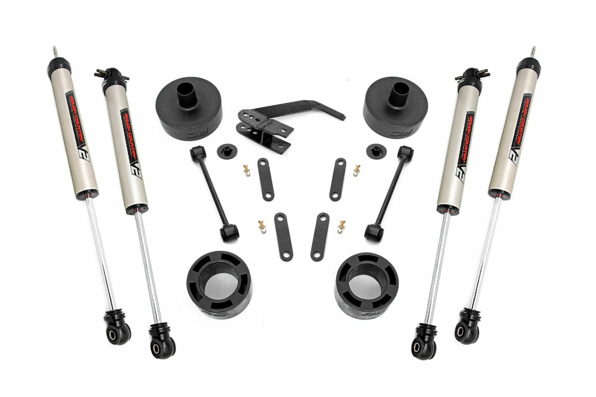 Fits Jeep Wrangler JK (07-18) 2.5" Lift Kit; Spacers; V2; 65770