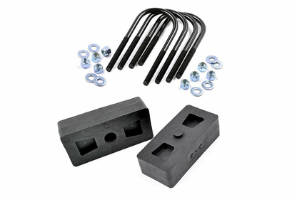 Fits Ford F-150 2WD/4WD (1997-2003) 1 Inch Block & U-Bolt Kit; 6581