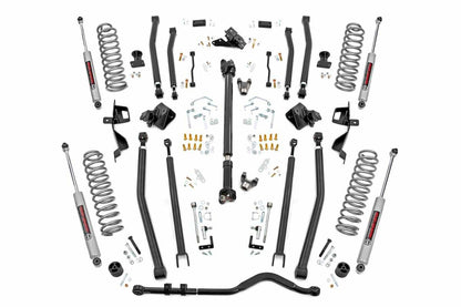 Fits Jeep Wrangler Unlimited 4WD (2018-2023) 6 Inch Lift Kit; Long Arm; 66030