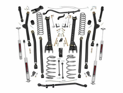 Fits Jeep Wrangler TJ 4WD (1997-2006) 4 Inch Lift Kit; Long Arm; 66330
