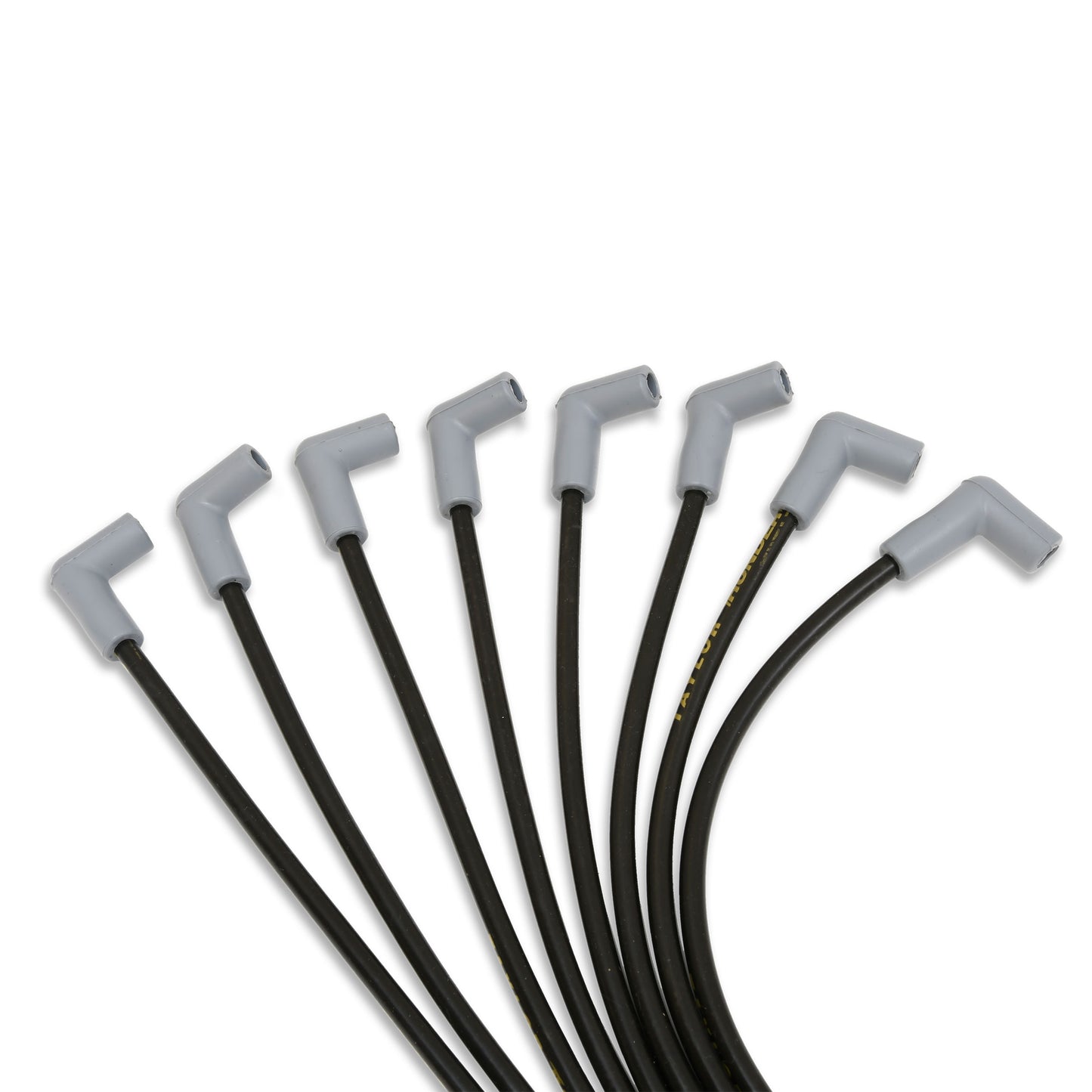Spark Plug Wire Set Universal 8mm Silicone Spiro Pro 135? 350 ohm/ft Black 76046