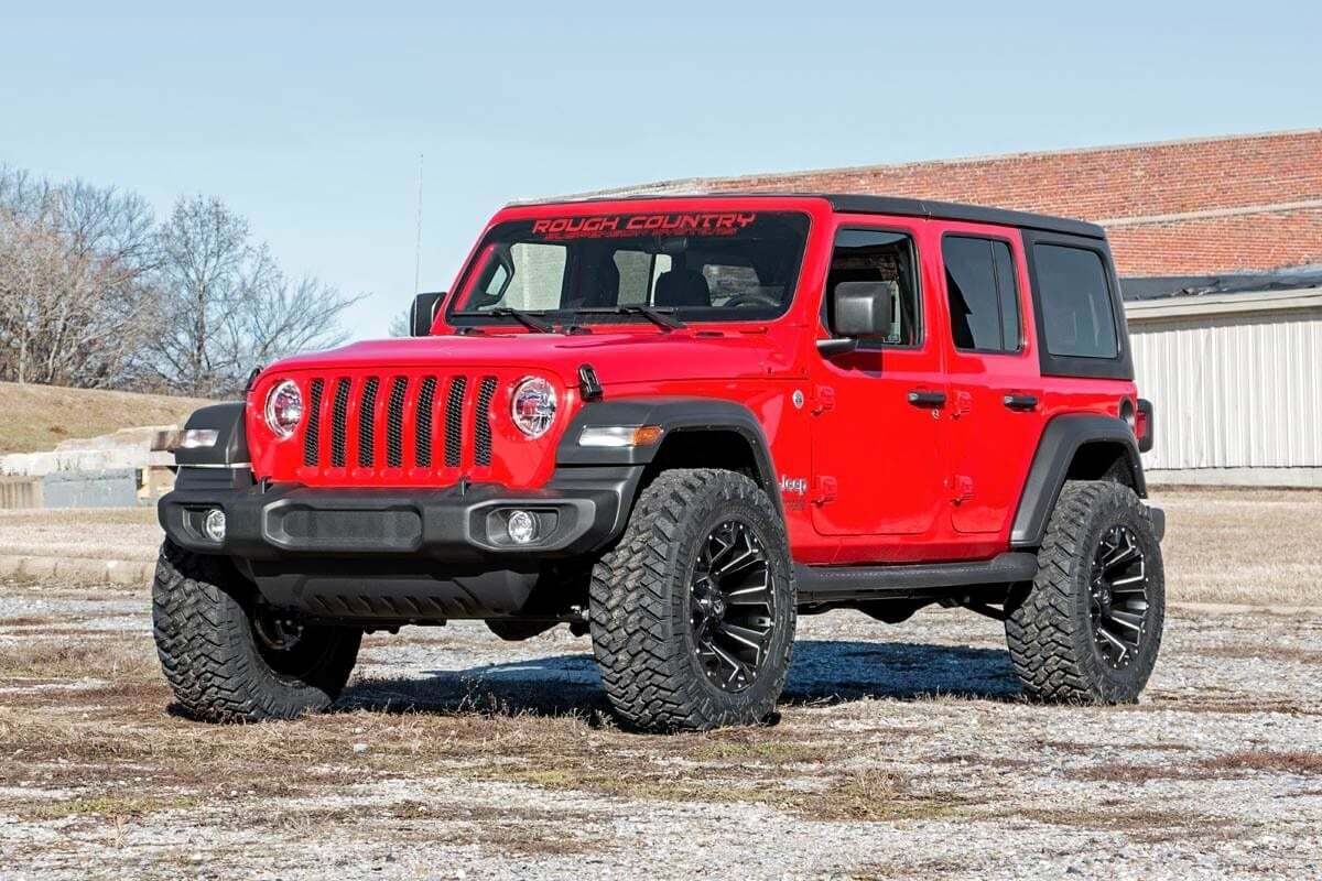 Fits Jeep Wrangler Unlimited Rubicon 4WD (18-23) 2.5" Lift Kit; Coils; V2; 66670