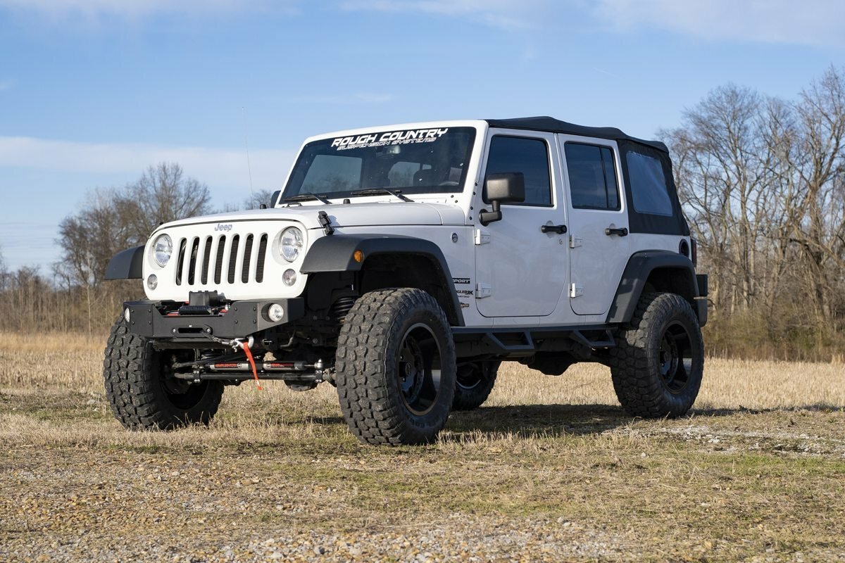 Fits Jeep Wrangler Unlimited 2WD/4WD (2007-2018) 3.25 Inch Lift Kit; V2; 66970