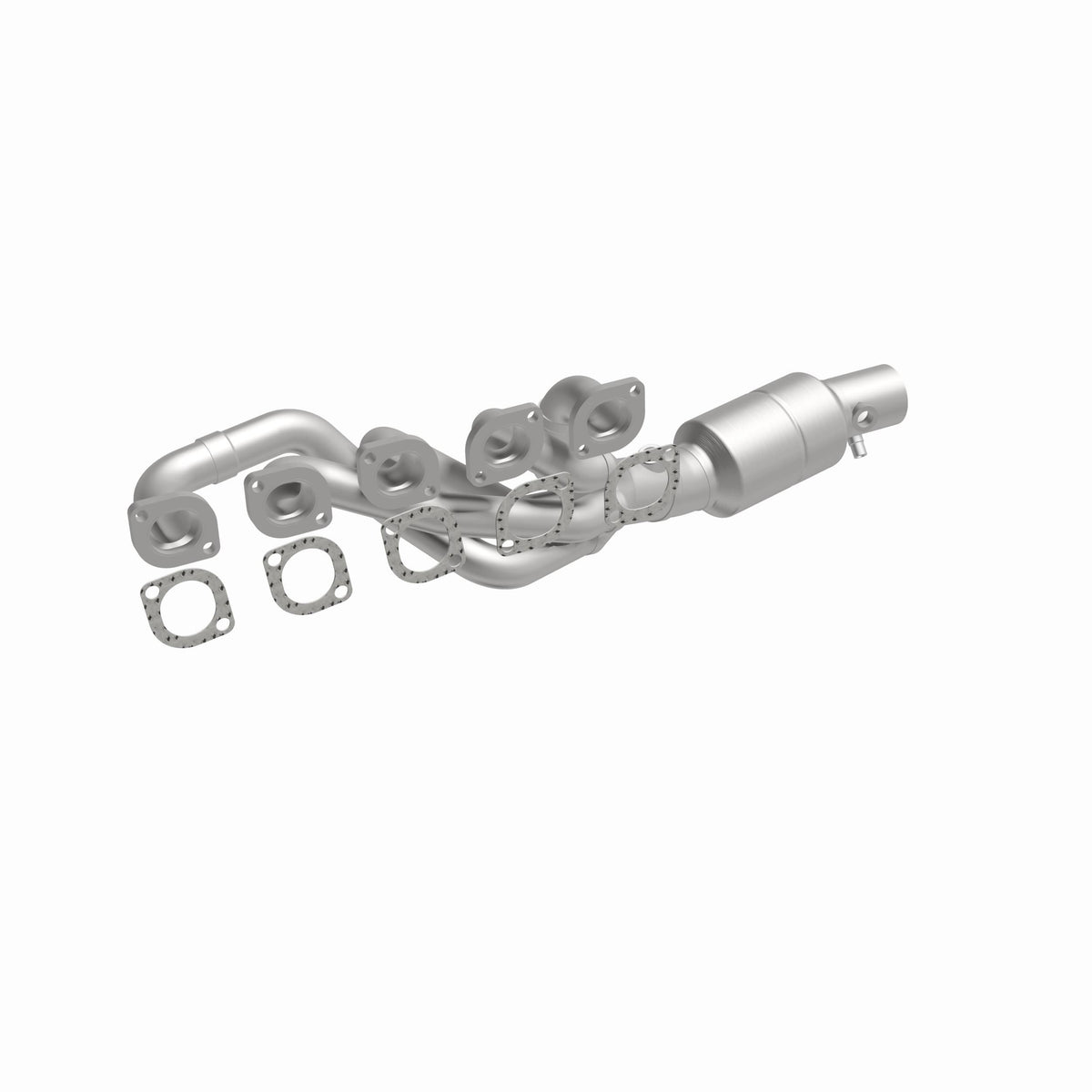 Catalytic Converter with Integrated Exhaust Manifold for HM Grade Federal / EPA Compliant Direct-Fit Manifold Catalytic