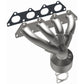 Catalytic Converter with Integrated Exhaust Manifold for HM Grade Federal / EPA Compliant Direct-Fit Manifold Catalytic