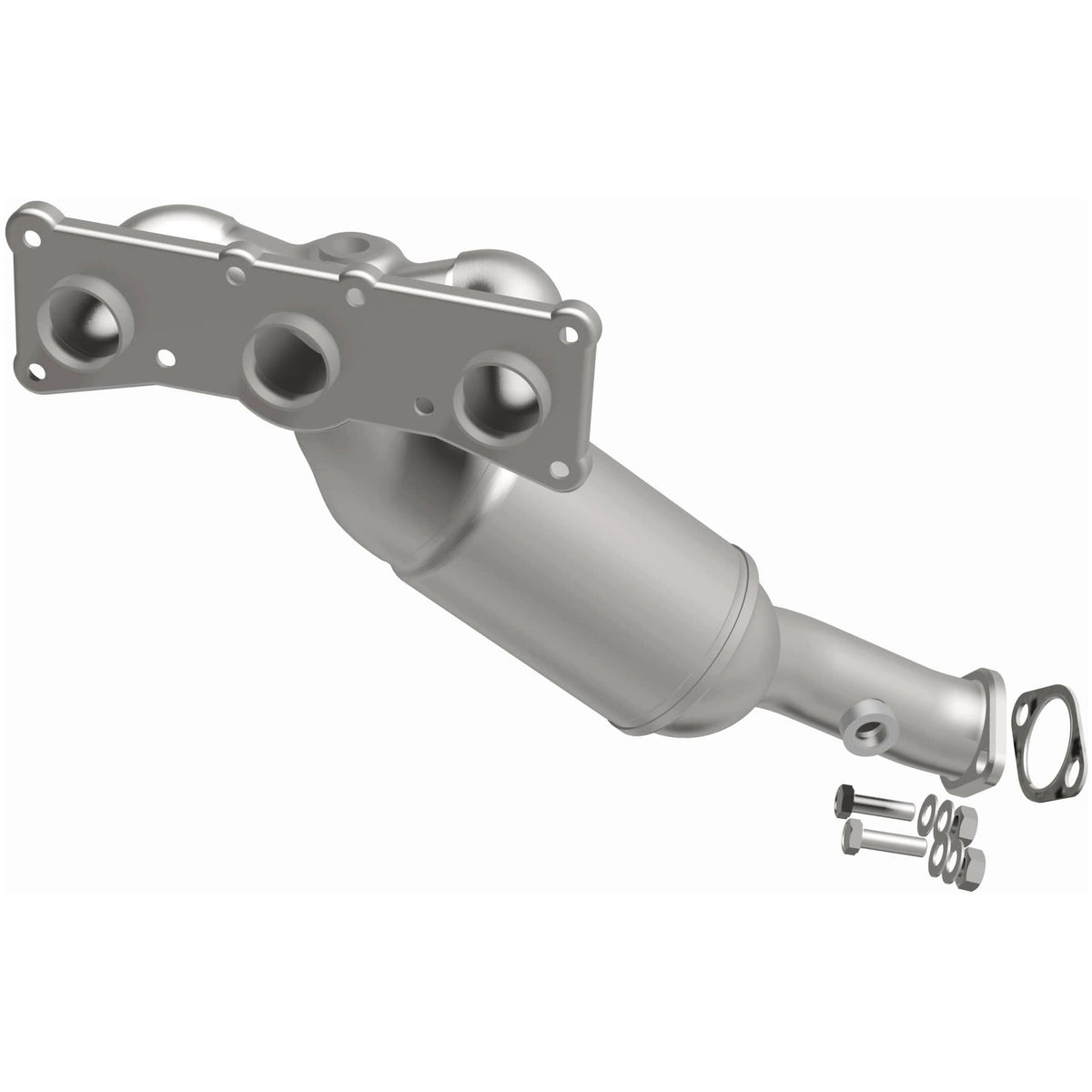 Catalytic Converter with Integrated Exhaust Manifold for HM Grade Federal / EPA Compliant Direct-Fit Manifold Catalytic