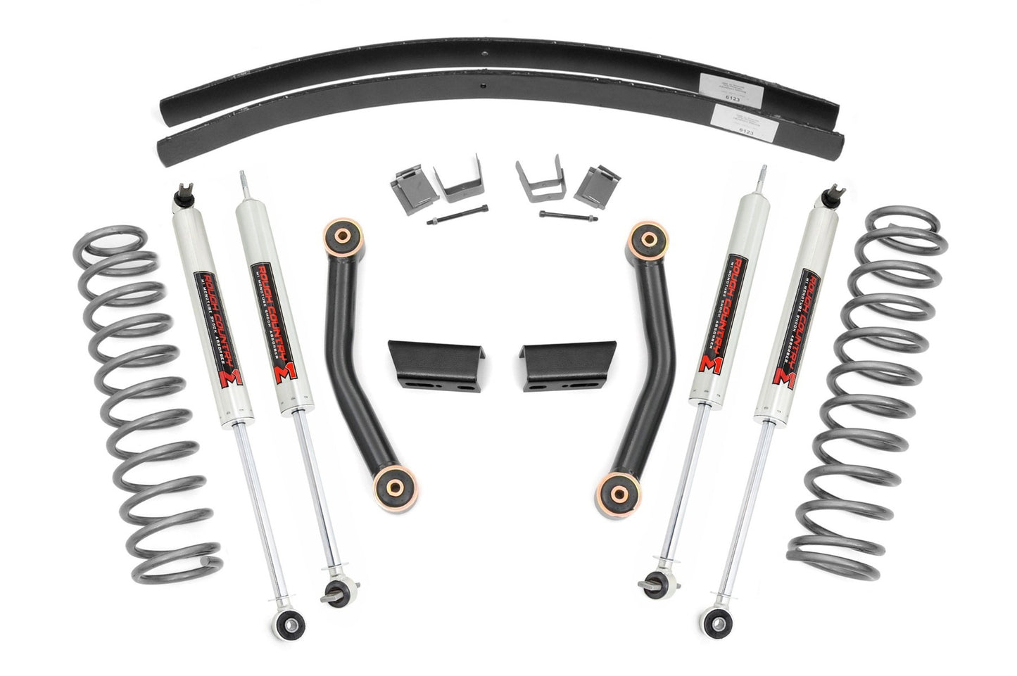 Fits Jeep Cherokee XJ 2WD/4WD (1984-2001) 3 Inch Lift Kit; SII; RR AAL; M1 67041