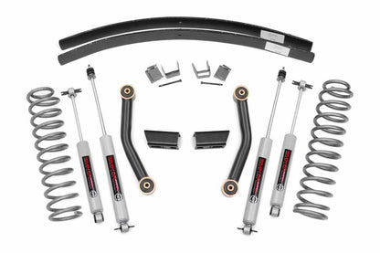 Fits Jeep Cherokee XJ 2&4WD (1984-2001) 3" Lift Kit; Series II; RR AAL; 670XN2