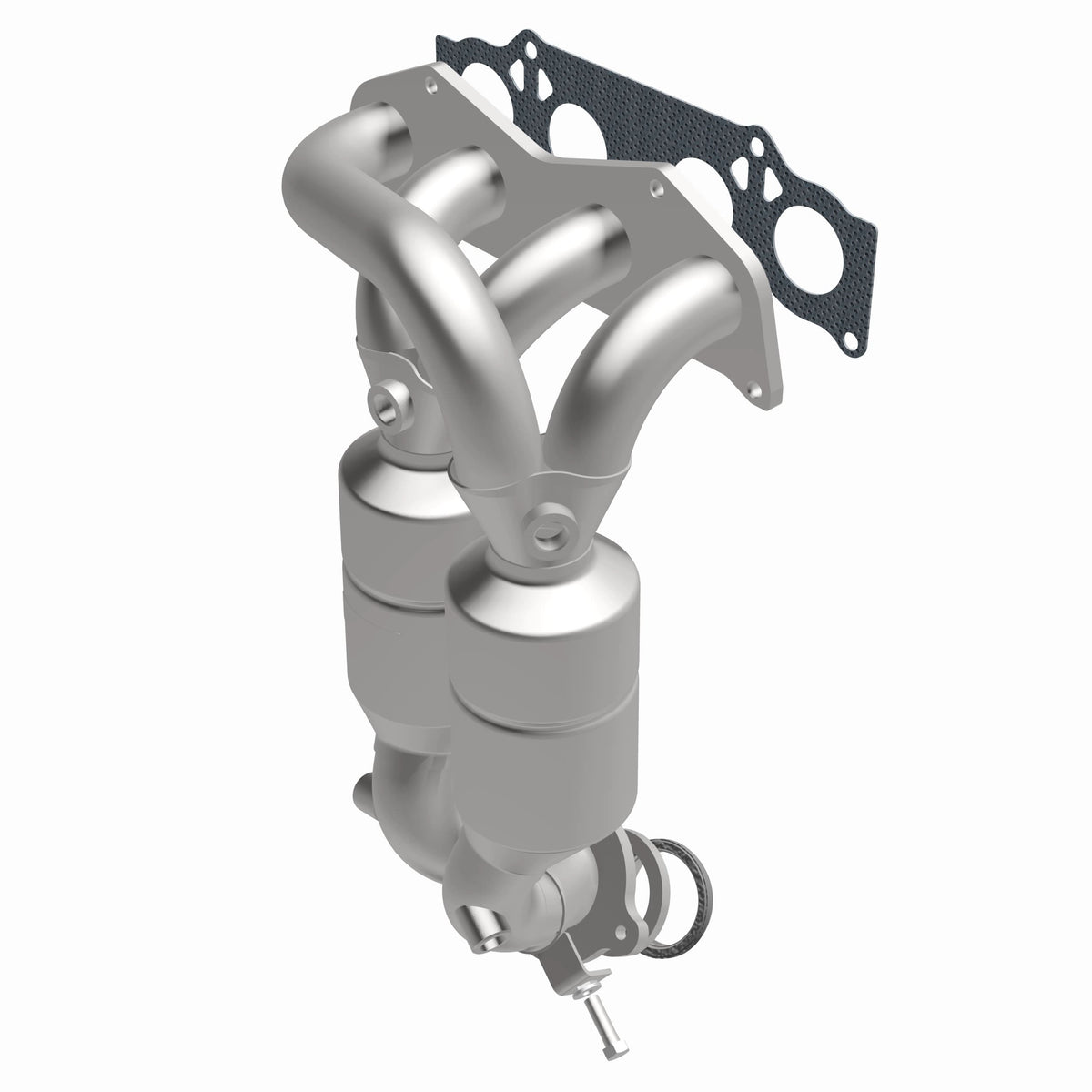 Catalytic Converter with Integrated Exhaust Manifold for HM Grade Federal / EPA Compliant Direct-Fit Manifold Catalytic