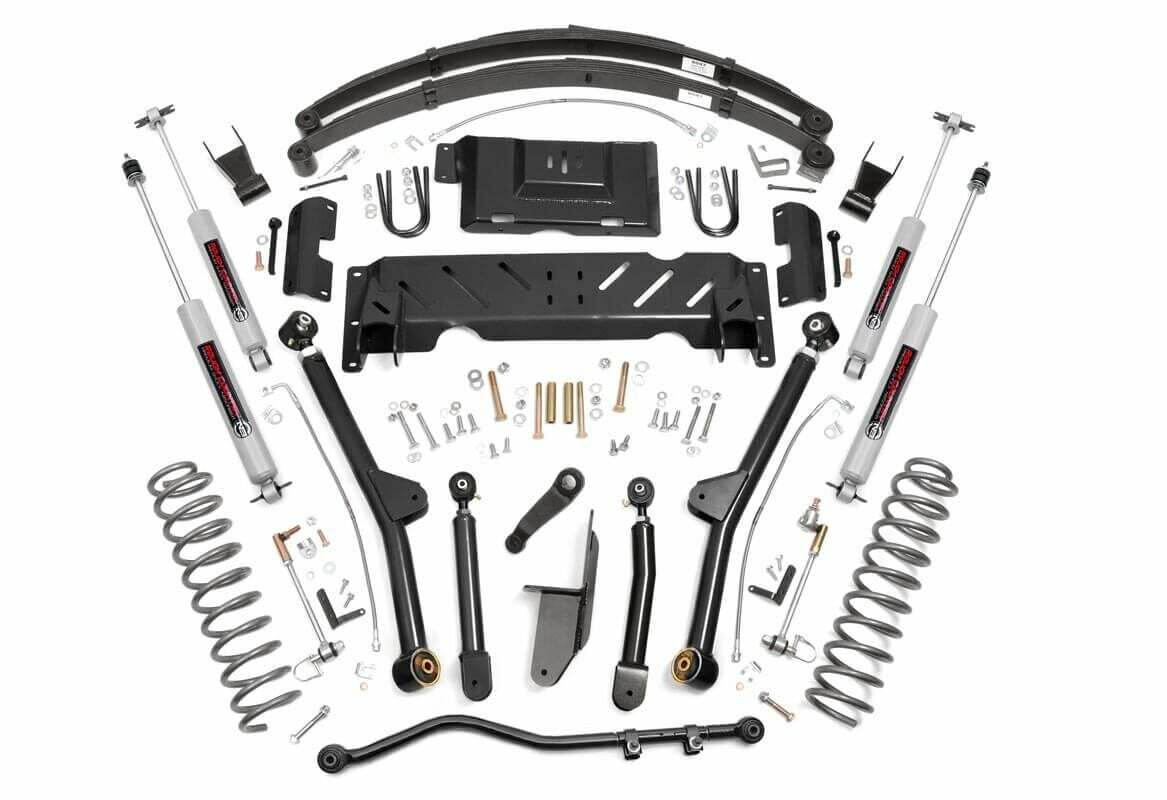 Fits Jeep Cherokee XJ 4WD (1984-2001) 6.5 Inch Lift Kit; Long Arm; NP231; 67222