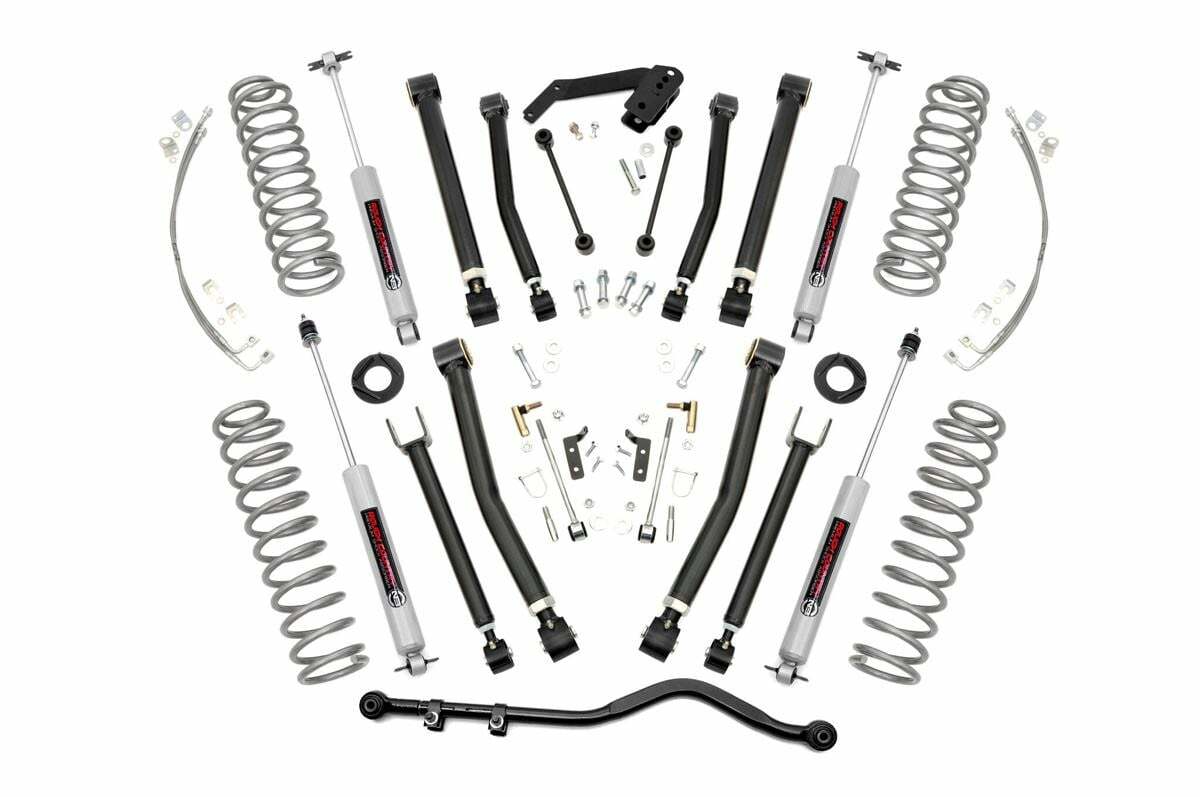 Fits Jeep Wrangler Unlimited 2WD/4WD (2007-2018) 4" Lift Kit; X-Series; 67430