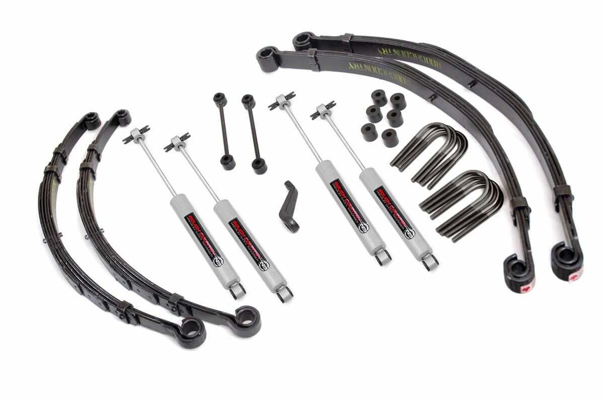 Fits Jeep CJ 5 4WD (1982-1983) 4 Inch Lift Kit; 67530