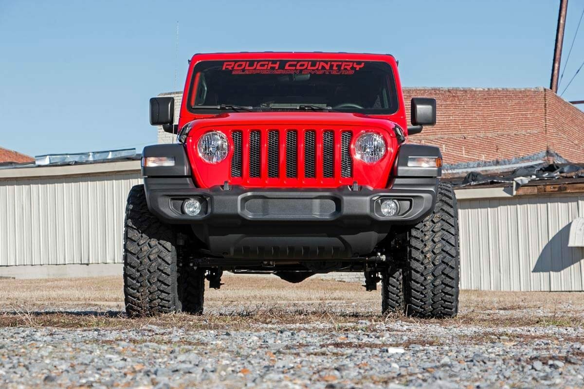 Fits Jeep Wrangler Unlimited 4WD (2018-2023) 2.5 Inch Lift Kit; Coils; 67731