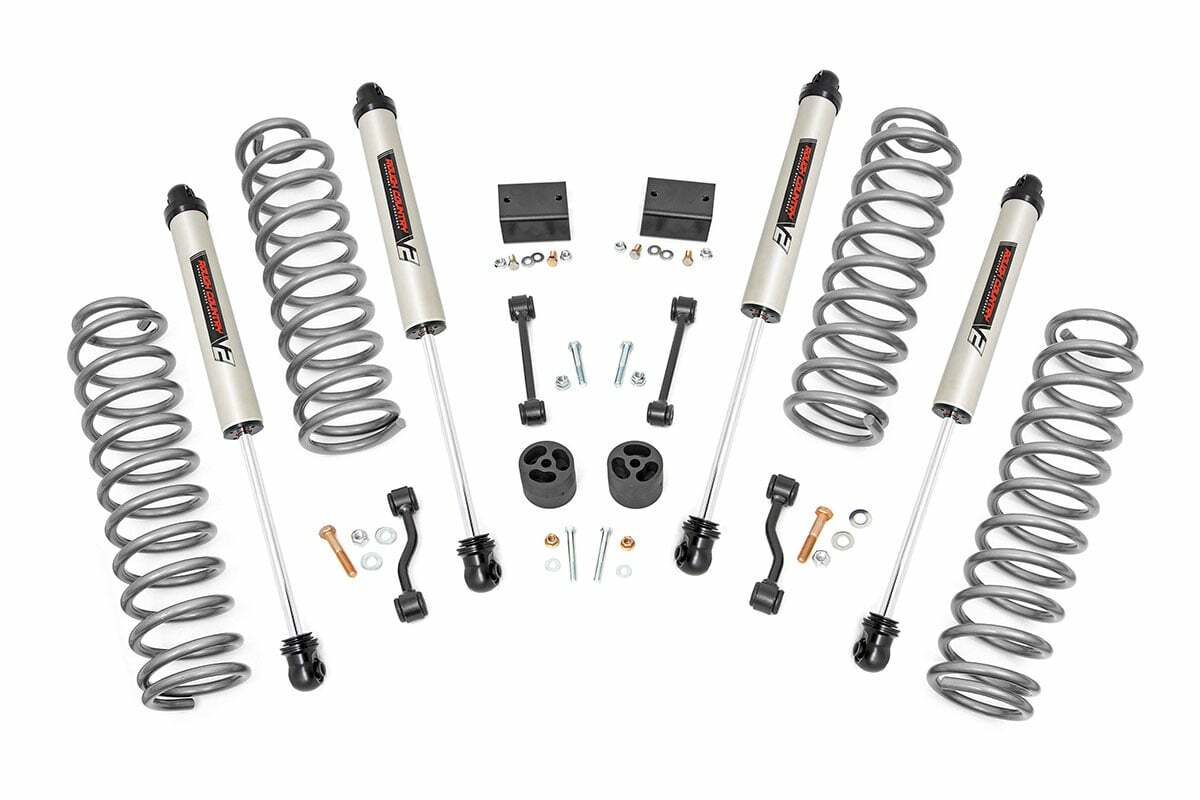 Fits Jeep Wrangler Unlimited 4WD (2018-2023) 2.5 Inch Lift Kit; Coils; V2; 67770