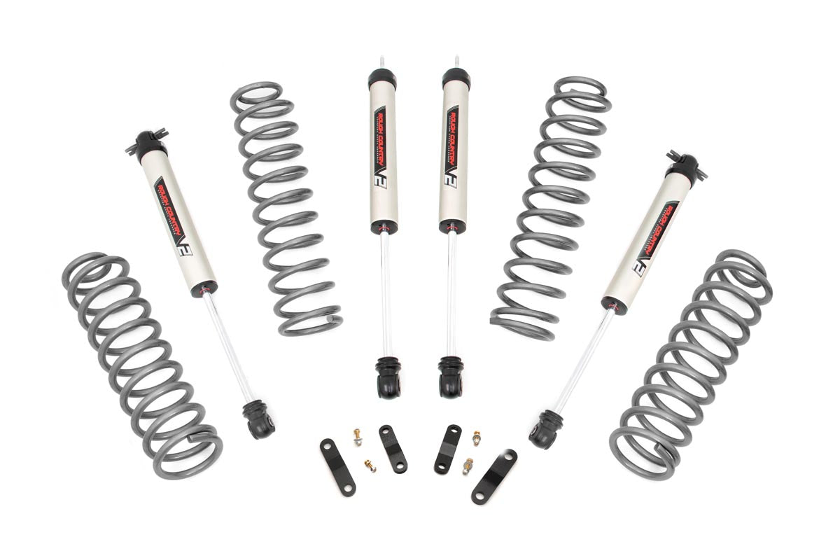 Fits Jeep Wrangler JK 4WD (2007-2018) 2.5 Inch Lift Kit; Coils; V2; 67870