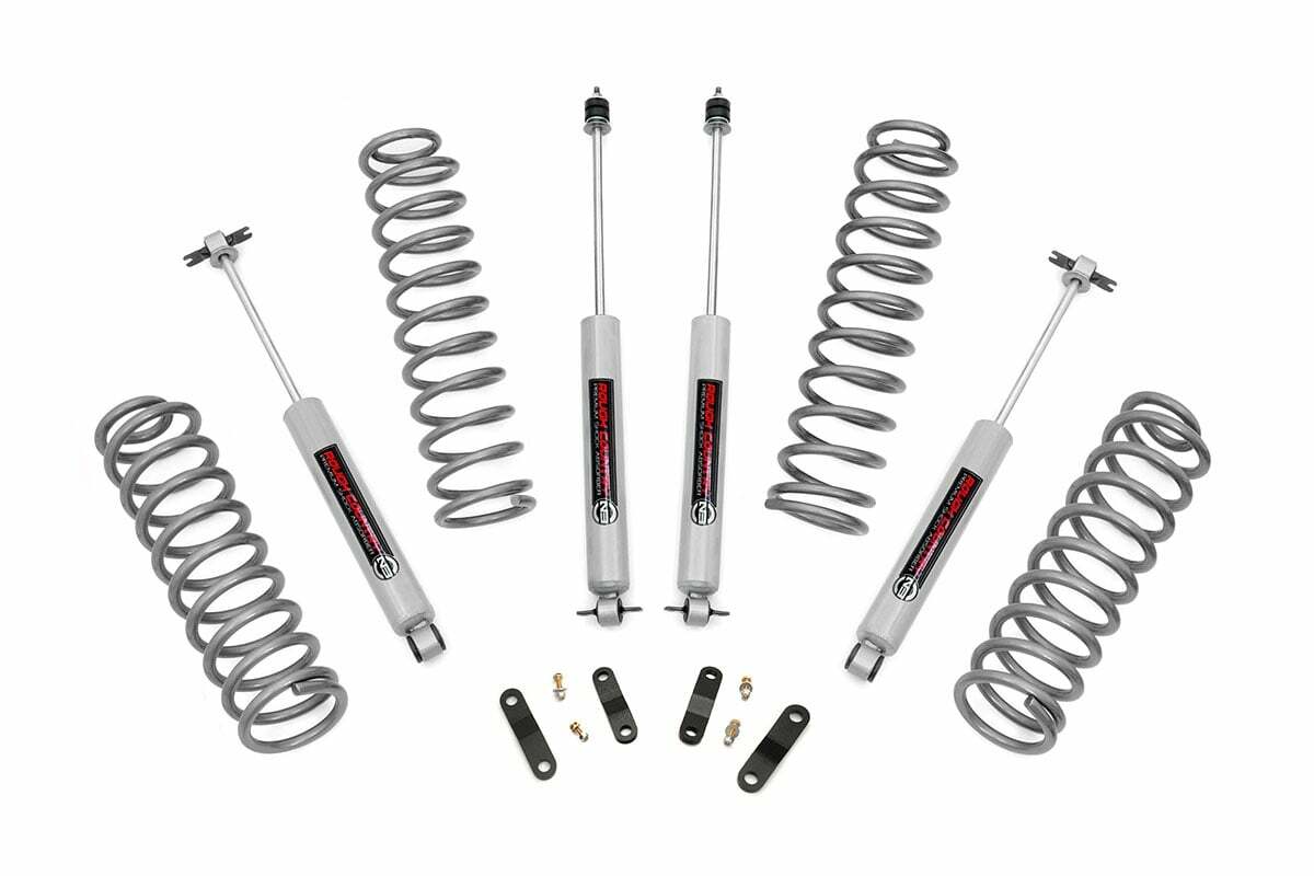 Rough Country 2.5" Lift Kit N3 Shock for 07-18 Jeep Wrangler JK Unlimited 4 Door