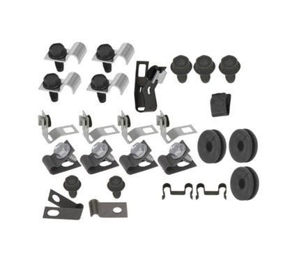Fits 67 Mustang; 8 cylinder, Hardtop, 2pc Line; Clip Kit-67Z-BF82H - Fuel Line Clips Car Part People