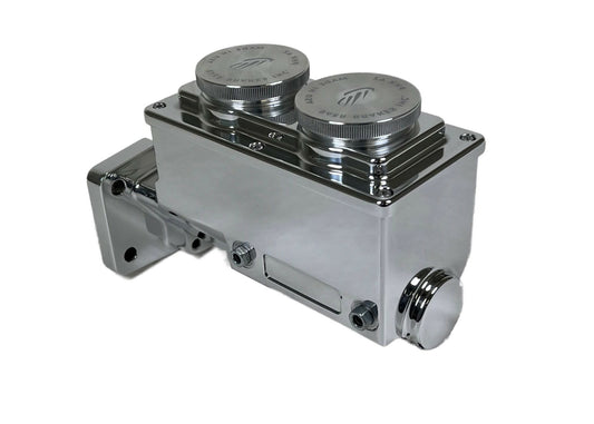 Master Cylinder 4 Bolt Mopar, Polished Finish, Right Port, 1.125" Bore 6801305RP