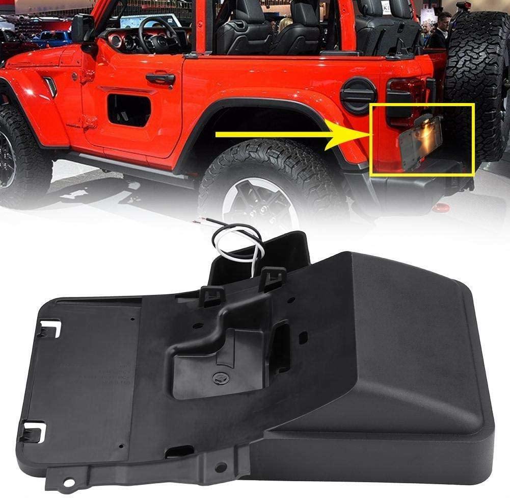 Crown Automotive 68064720AA - Plastic Black License Plate Bracket - Jeep Wrangler Rear 2007-2017