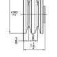 Mr. Gasket Alternator Pulley - Chrome - Double Groove - 6809