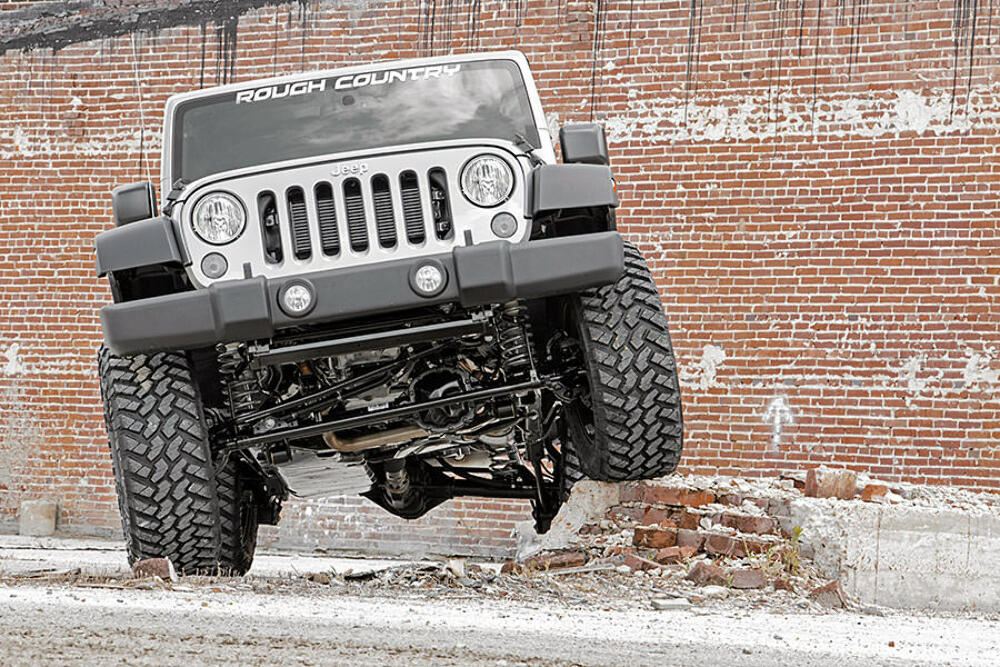 Fits Jeep Wrangler Unlimited 2WD/4WD (2007-2018) 4 Inch Lift Kit; 68130
