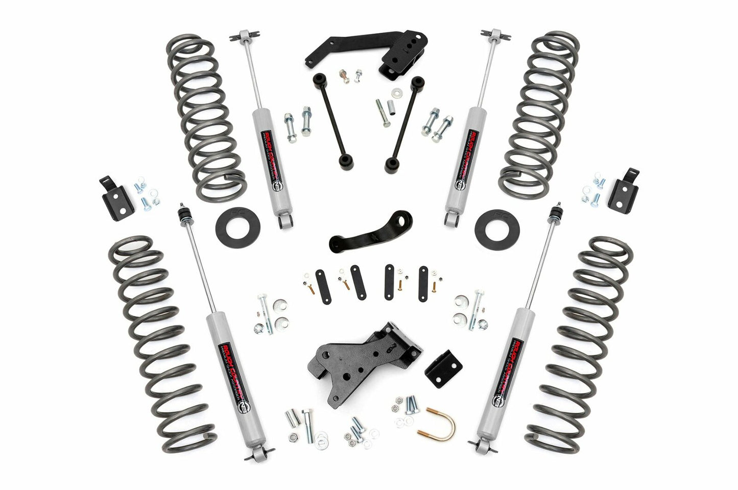 Fits Jeep Wrangler Unlimited 2WD/4WD (2007-2018) 4 Inch Lift Kit; 68130