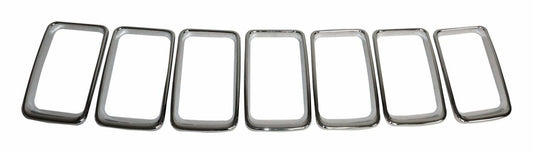 Crown Polished Chrome Grille Insert Set for 2014-2016 Jeep WK Grand Cherokee - 68227779AA