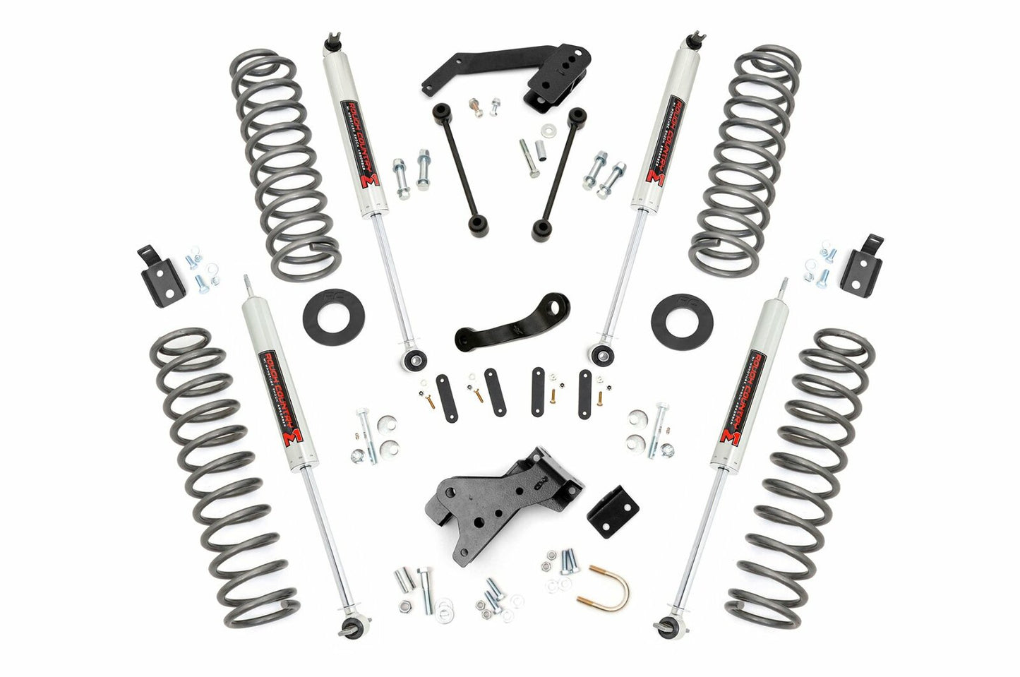 Fits Jeep Wrangler JK 4WD (2007-2018) 4 Inch Lift Kit; M1; 68240