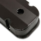 Mr. Gasket Fabricated Aluminum Valve Covers - Black Finish - 6832BG
